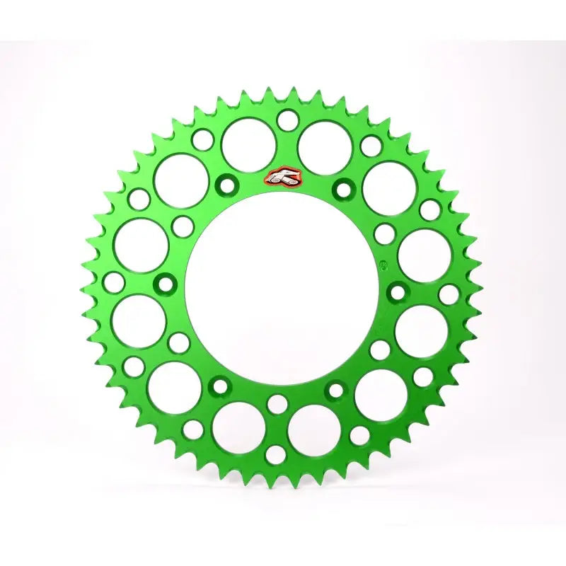 Renthal 112U-520-50GEGN Renthal 20-22 Kawasaki KLX300R Rear Grooved Sprocket - Green 520-50P Teeth