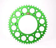 Renthal 2020 Kawasaki KX100 Rear Grooved Sprocket - Green 420-49P Teeth - Drivetrain