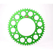 Renthal 2020 Kawasaki KX100 Rear Grooved Sprocket - Green 420-49P Teeth - Drivetrain