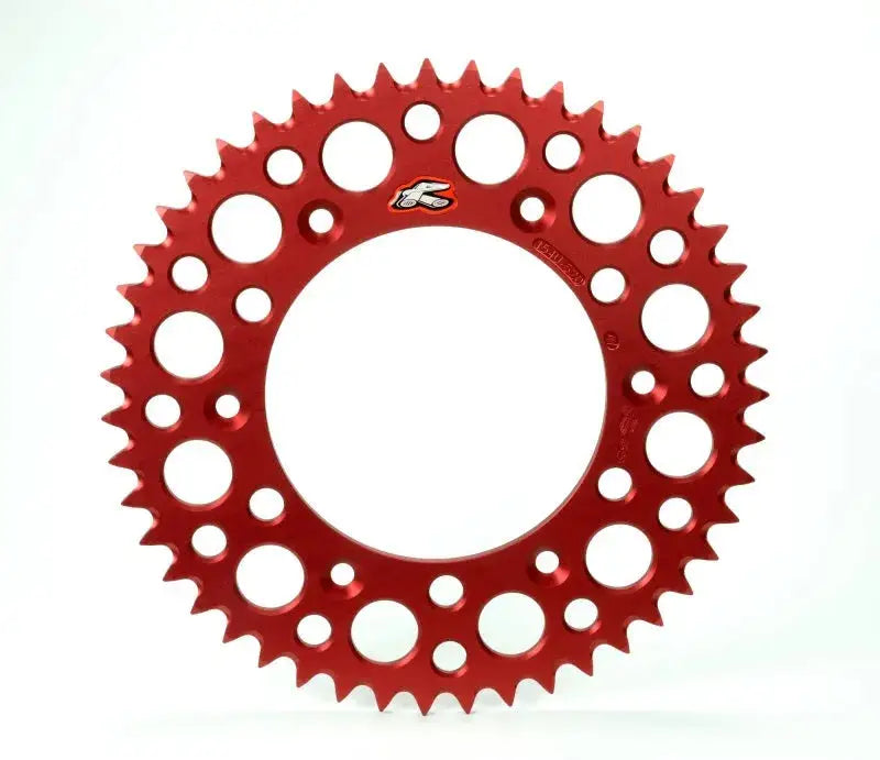 Renthal 84-24 Honda CR 125R-500R/CRF 450L/250R/450RL/RX/X Rear Grooved Sprocket - Red 520-51P Teeth - Drivetrain