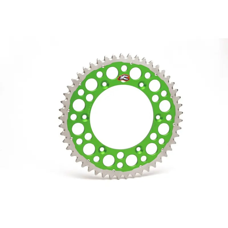 Renthal 1120-520-49GPGN Renthal 92-98 Kawasaki KX125/ KX 250 2T/ KLX650/R Rear Twinring - Green 520-49P Teeth