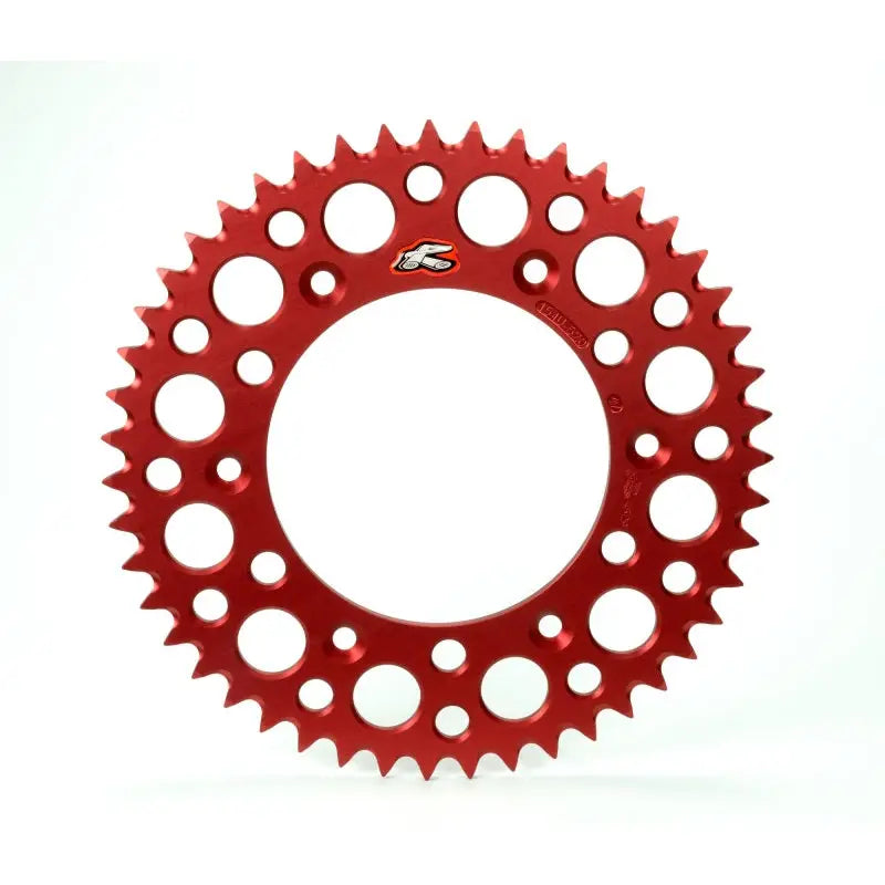 Renthal 189U-420-55GRRD Renthal 96-02 Honda CR80RB Rear Grooved Sprocket - Red 420-55P Teeth