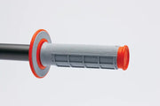 Renthal MX Dual Compound Grips 1/2 Waffle - Grey/ Orange - G155