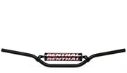 Black motorcycle handlebars with padded center from Renthal RC 7/8 for powersports gear