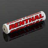 Renthal SX Pad 10 in. - White/ Red - RV and Auto Parts