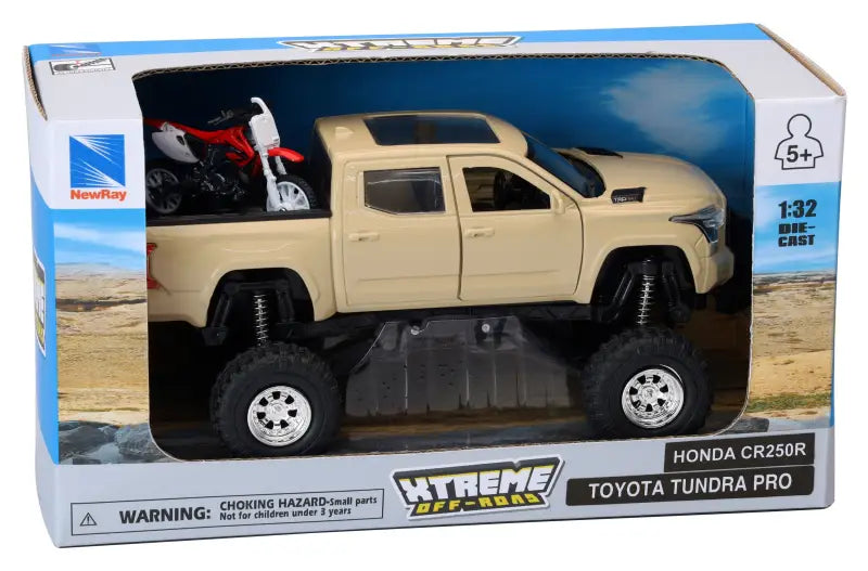 Replica 4x4 Truck/Dirt Bike Mud Tundra Honda - NEW-RAY