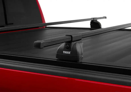Black truck bed rack for Tacoma 5ft double cab on RetraxPRO XR system