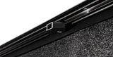Black metal track with square slider for Toyota Tundra CrewMax Retrax IX bed cover