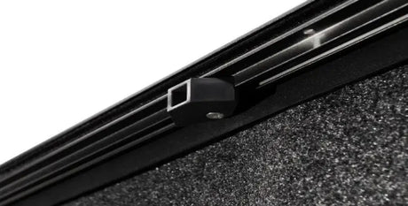 Black metal track with square slider for Toyota Tundra CrewMax Retrax IX bed cover