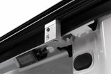 Silver metal truck bed rail clamp for Toyota Tundra CrewMax Retrax IX upgrade