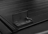 Dark gray RetraxPRO MX tonneau cover for F-150 Super Crew super cab with lock keys
