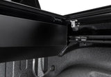 F-150 Super Crew truck bed cover with storage and drainage tube for super cab models