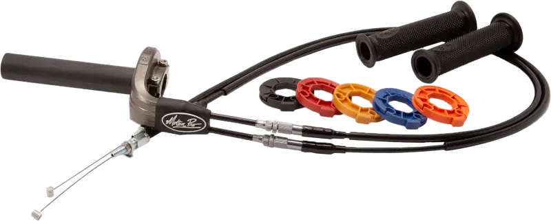 Rev3 Throttle Kit Yamaha motorcycle throttle assembly with grips and interchangeable cams