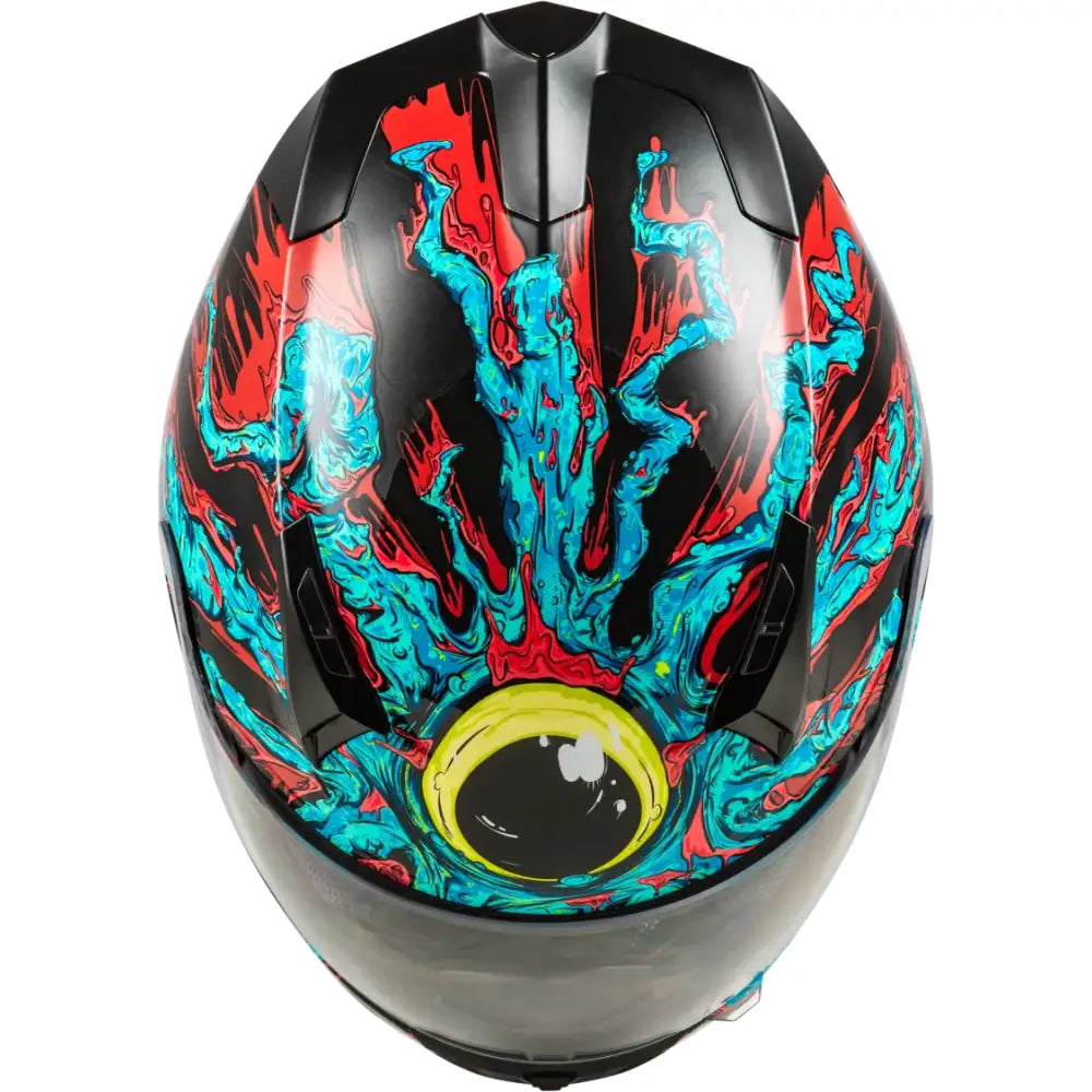 Revolt Space Creep Helmet Light Blue/Black/Red Sm