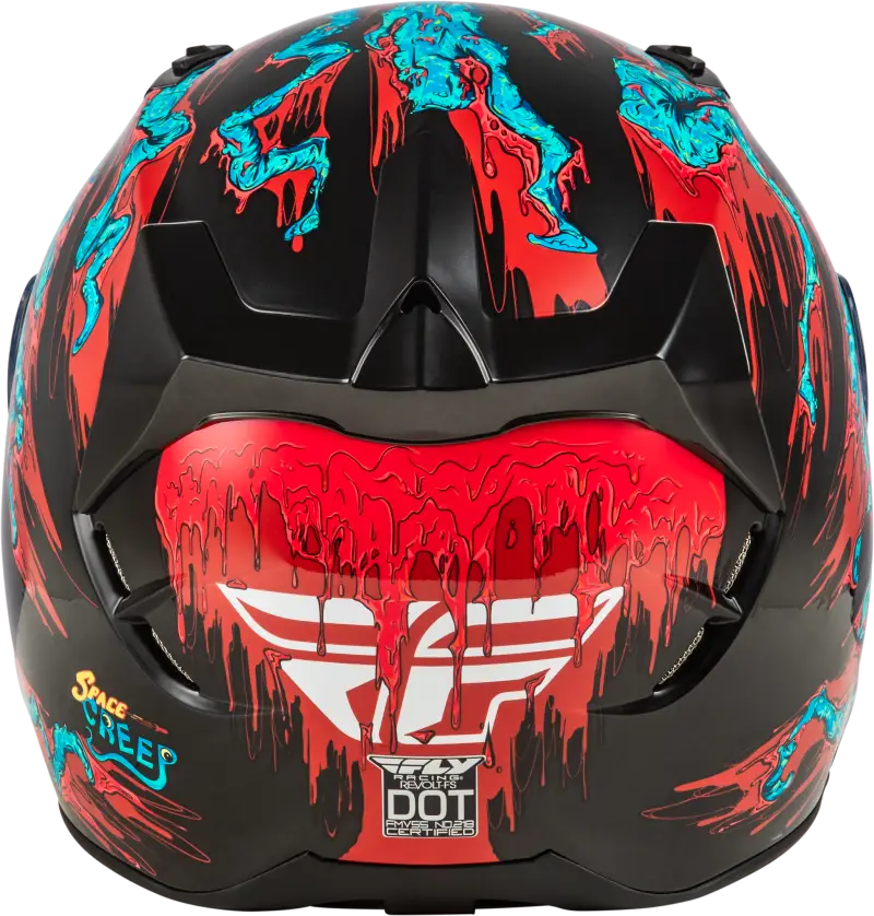 Revolt Space Creep Helmet Light Blue/Black/Red Xl
