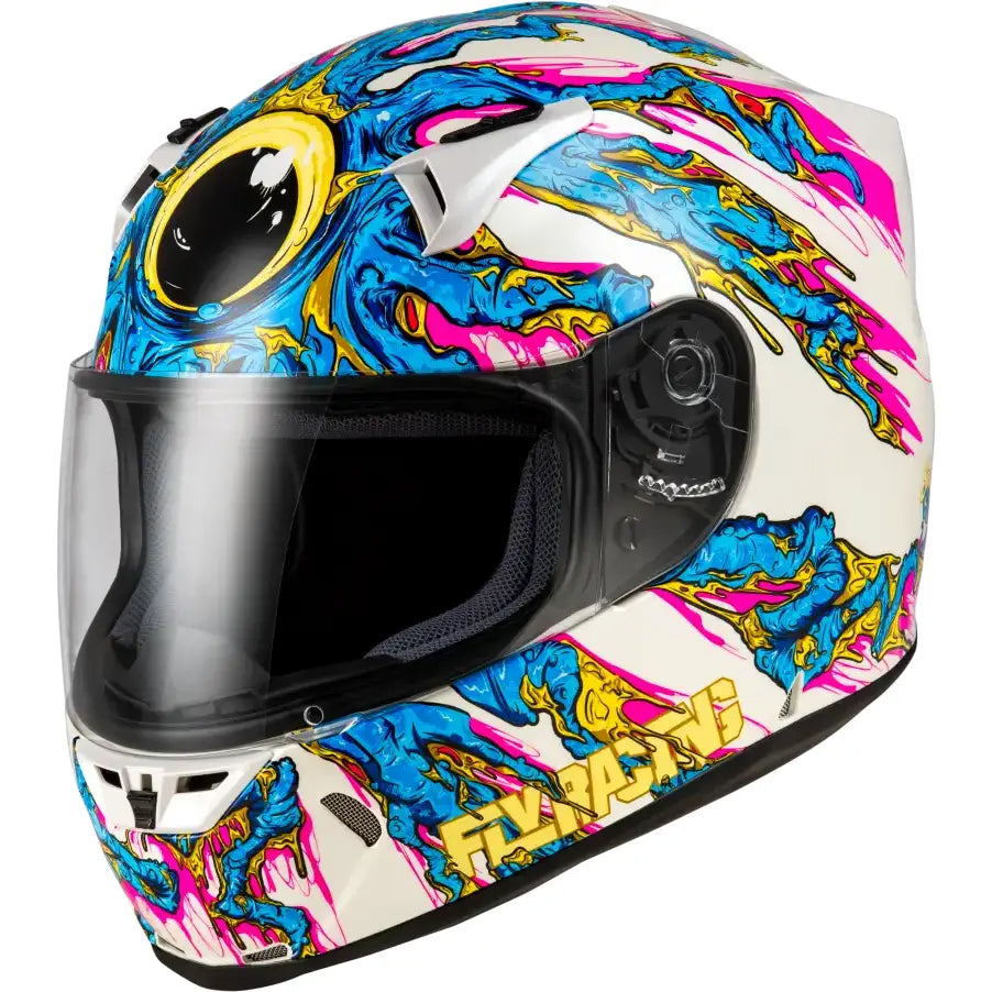 Revolt Space Creep Helmet Light Blue/White/Pink Xl