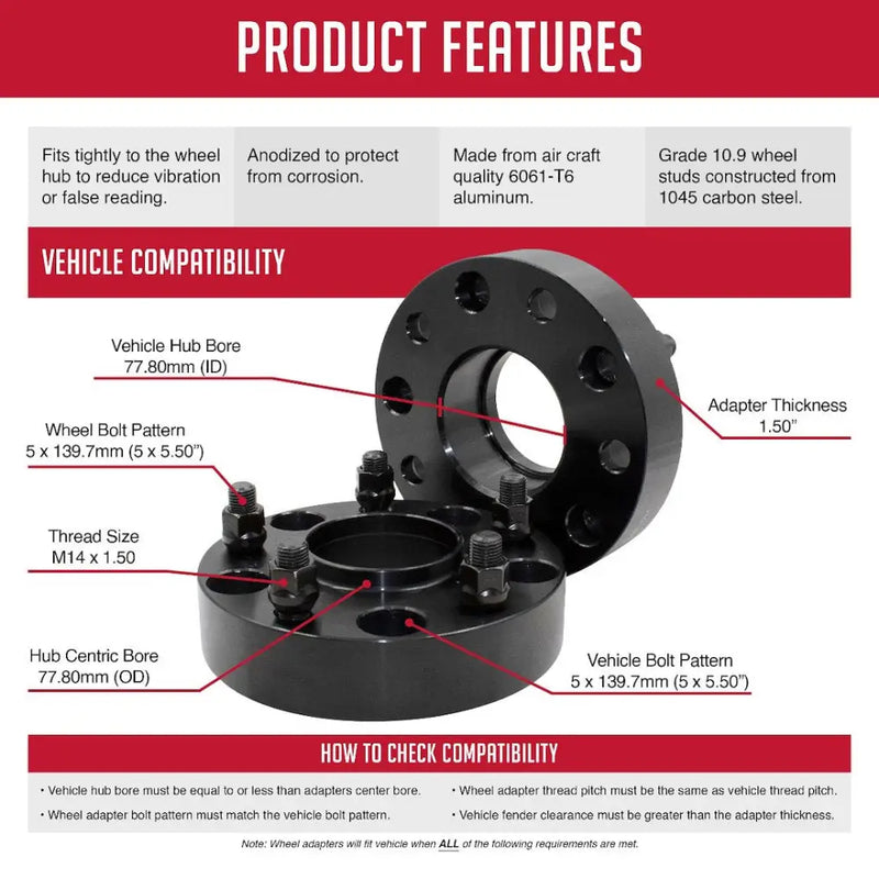 Revolution 5550-5550H-C14 Wheel Adapter