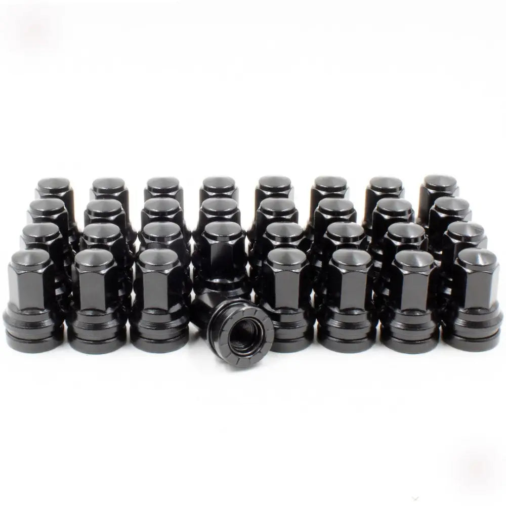 Revolution One Piece Solid Design Lug Nut 86K848Black - BK Ford 13 16 M14 32 86K848BLK