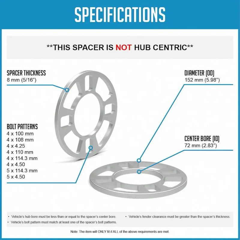 Revolution 911120-A Wheel Spacer