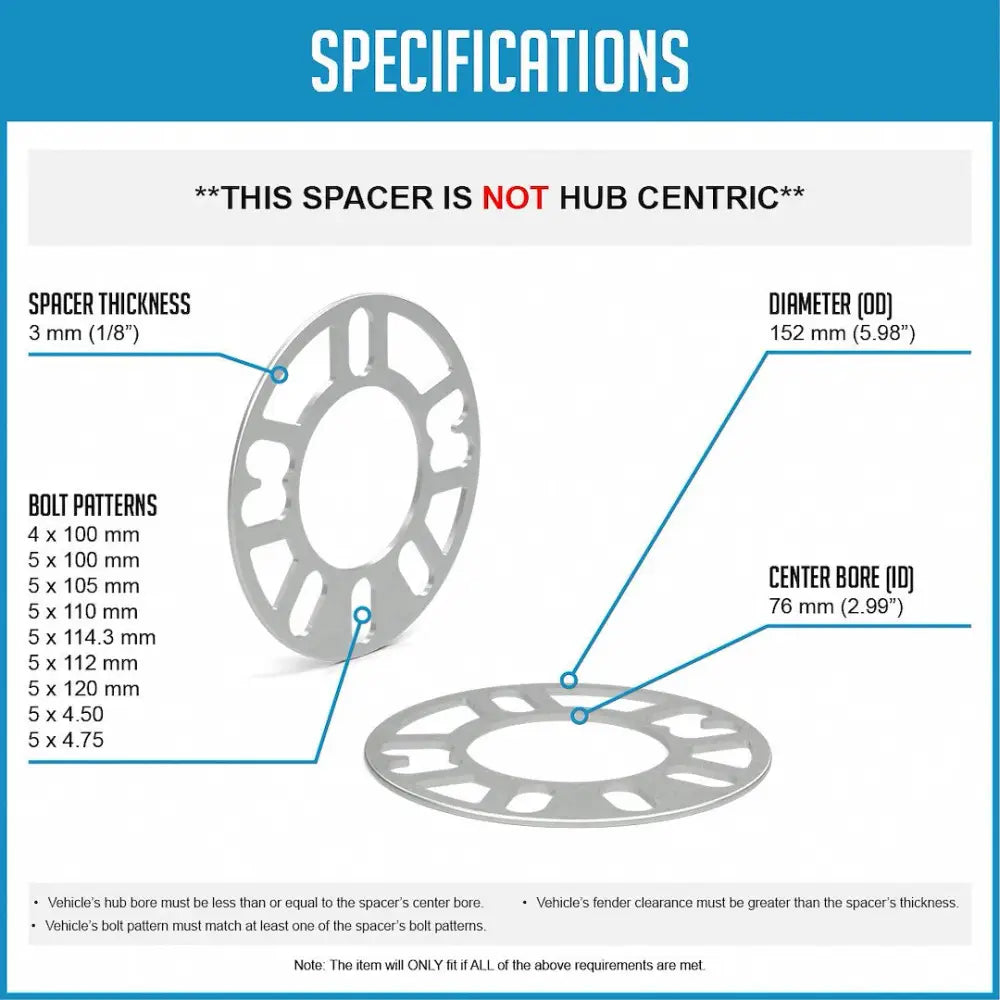 Revolution 911122-A Wheel Spacer