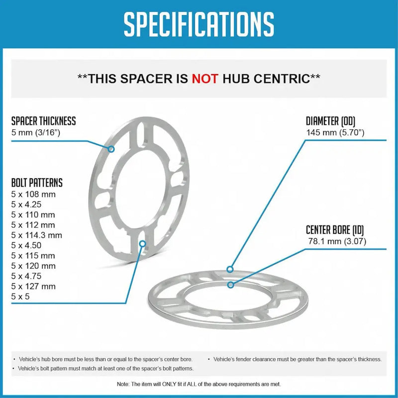 Revolution 911129-A Wheel Spacer