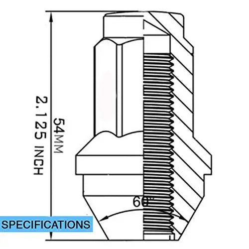 Revolution Ensure Corrosion Resistance Lug Nut 51KX73 - Large OE LUG-FCTRY LG-M14 13 16 10PC