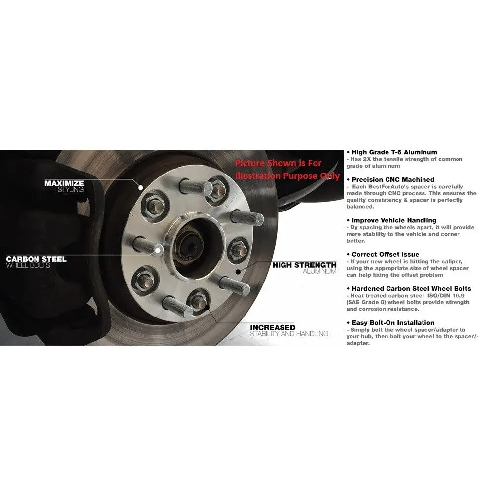 Revolution Increased Stability And Handling Wheel Adapter 6550-6550H-D - 6X5.5-5.5 1.75 78M M14