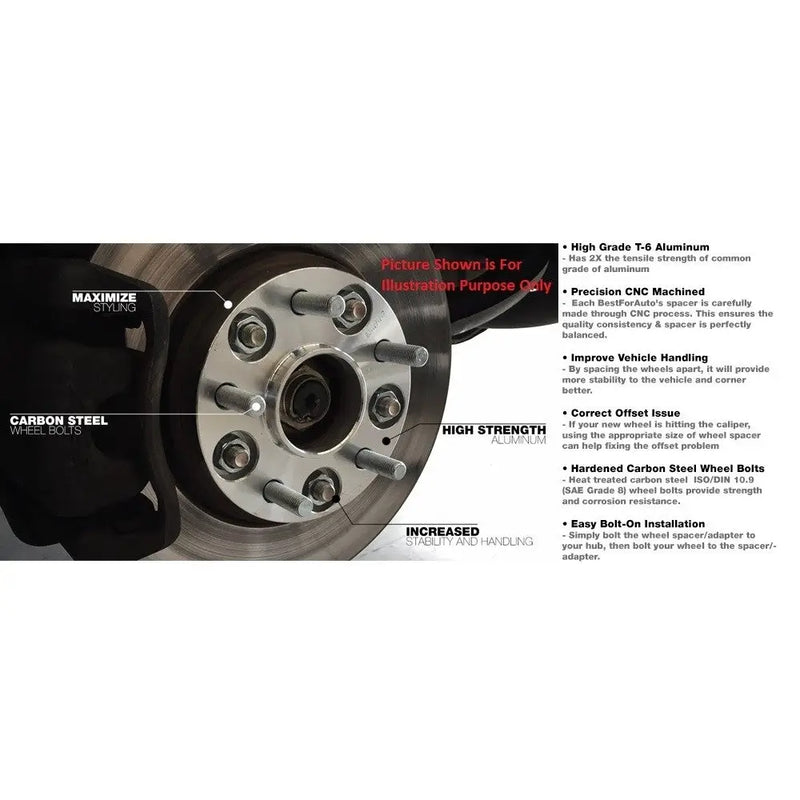 Revolution Increased Stability And Handling Wheel Adapter 6550-6550H-D - 6X5.5-5.5 1.75 78M M14