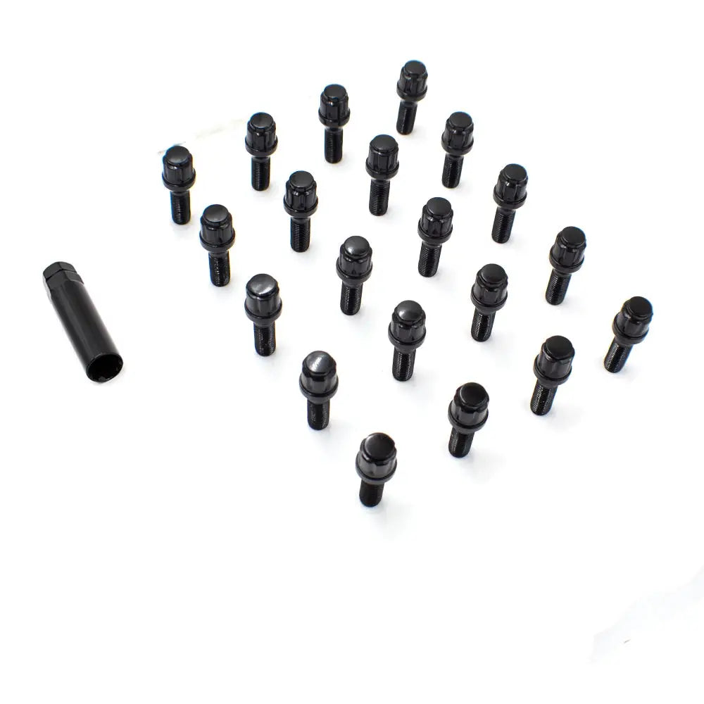 Revolution One Piece Solid Design Lug Bolt 63K548-28Black - Blt M14X28 20 BK 63K548-28BLK