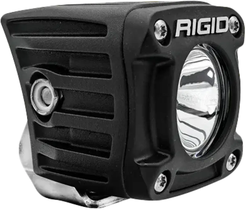 Black cube LED light on Revolve Pod Pr Wht Backlight product for a sleek look