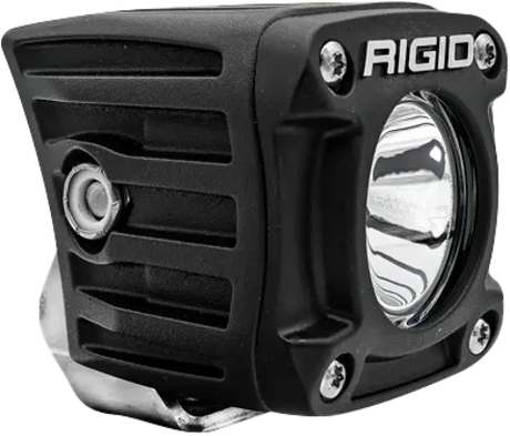 Black cube LED light on Revolve Pod Pr Wht Backlight product for a sleek look