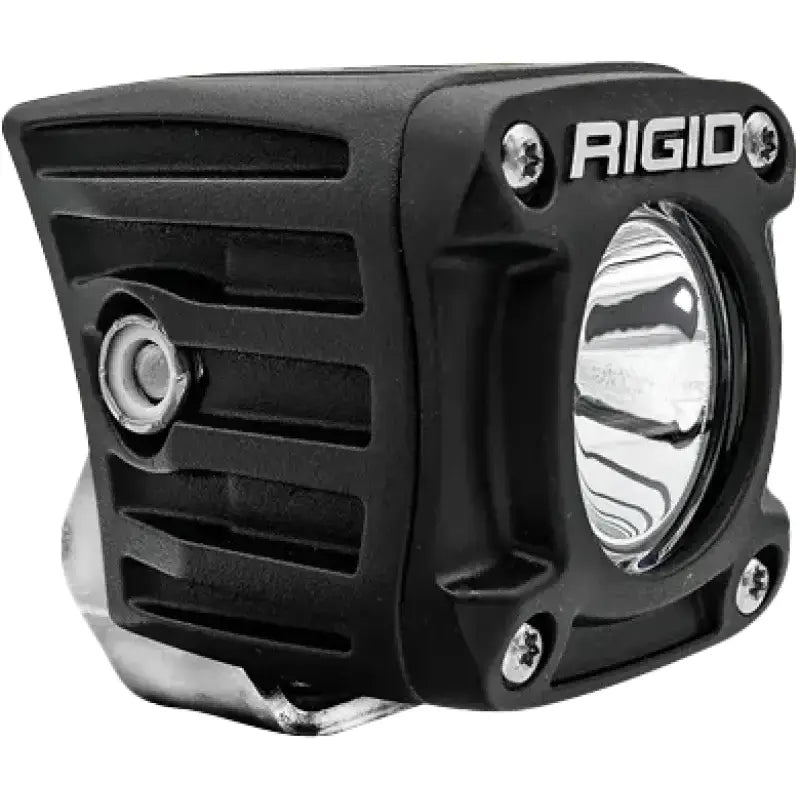 Black cube LED light on Revolve Pod Pr Wht Backlight product for a sleek look