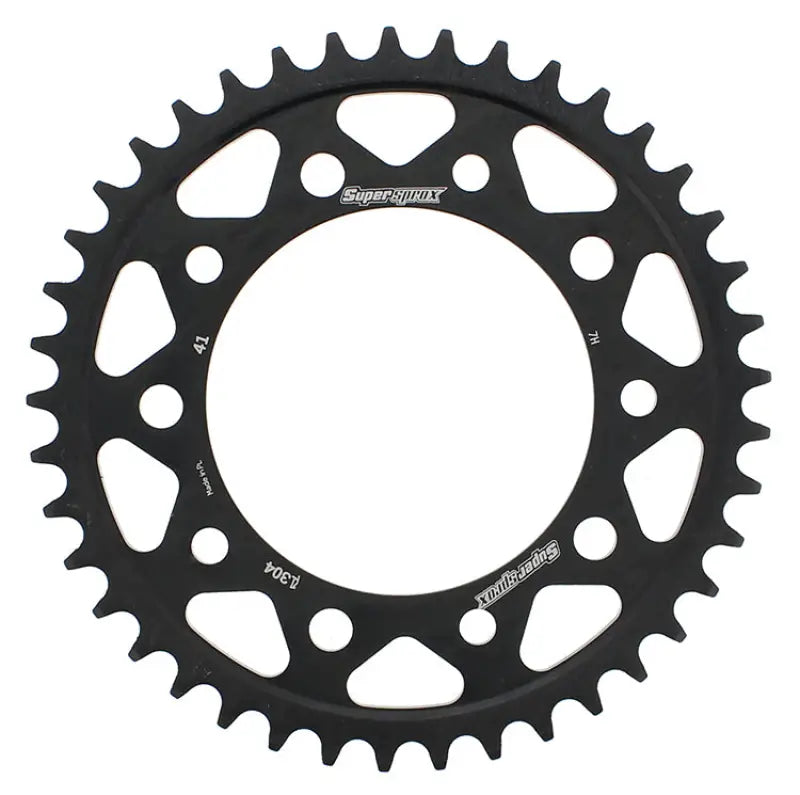 SUPERSPROX RFE-1304-41-BLK Rear Sprocket Steel 41t 525 Blk Hon/Yam
