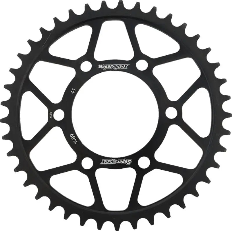 SUPERSPROX RFE-1489-41-BLK Rear Sprocket Steel 41t 525 Blk Kaw
