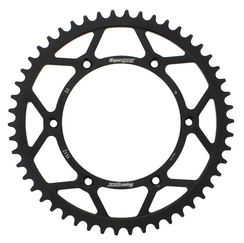 SUPERSPROX RFE-1512-50-BLK Rear Sprocket Steel 50t 520 Blk Beta/Husq
