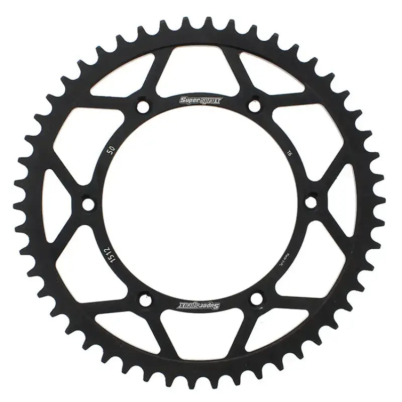 SUPERSPROX RFE-1512-50-BLK Rear Sprocket Steel 50t 520 Blk Beta/Husq
