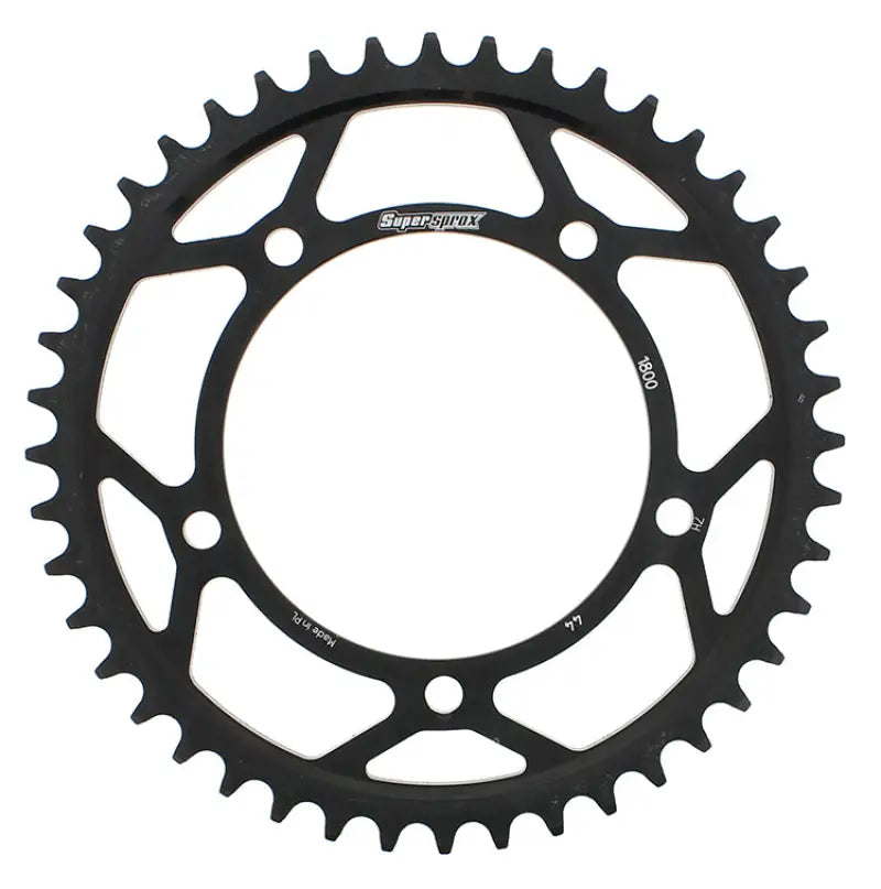 Black steel rear sprocket with 44 teeth for RFE-1800-44-BLK motorcycle model