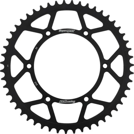 SUPERSPROX RFE-245-51-BLK Rear Sprocket Steel 51t 520 Blk Yam