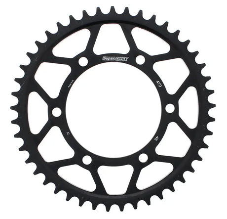 SUPERSPROX RFE-479-45-BLK Rear Sprocket Steel 45t 530 Blk Yam
