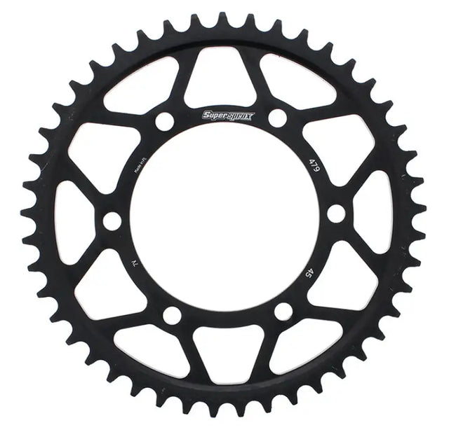 SUPERSPROX RFE-479-45-BLK Rear Sprocket Steel 45t 530 Blk Yam
