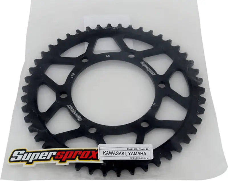 RFE-479-46-BLK Rear Sprocket Steel 46t 530 Blk Yam 