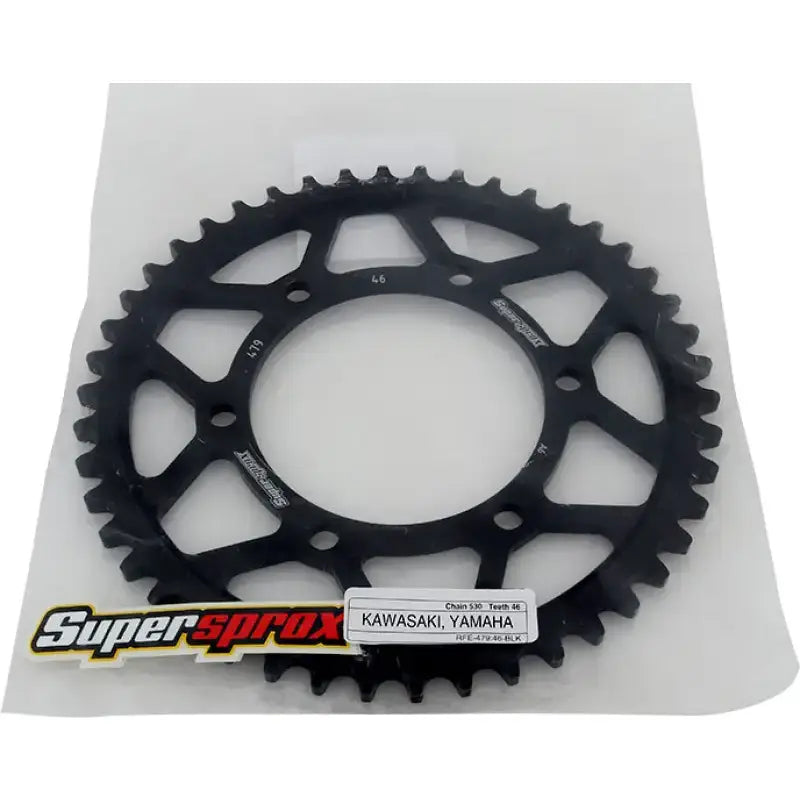 RFE-479-46-BLK Rear Sprocket Steel 46t 530 Blk Yam 