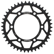SUPERSPROX RFE-486-42-BLK Rear Sprocket Steel 42t 520 Blk Hon/Kaw