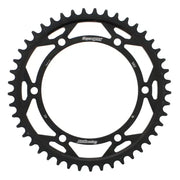 Black RFE-502-45-BLK rear sprocket with 45 teeth for Kawasaki motorcycles