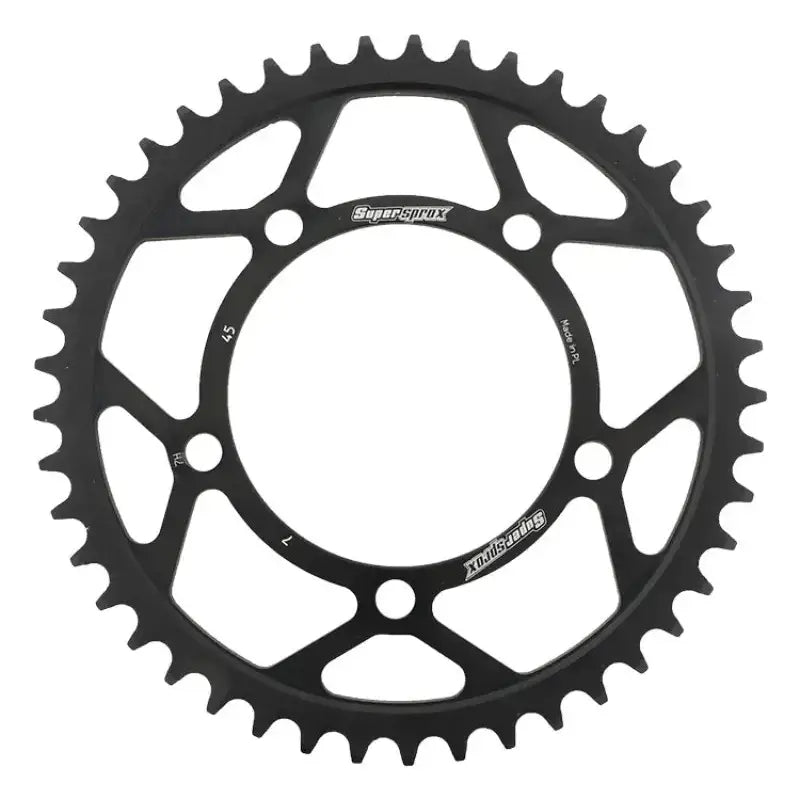 SUPERSPROX RFE-7-45-BLK Rear Sprocket Steel 45t 525 Blk Bmw