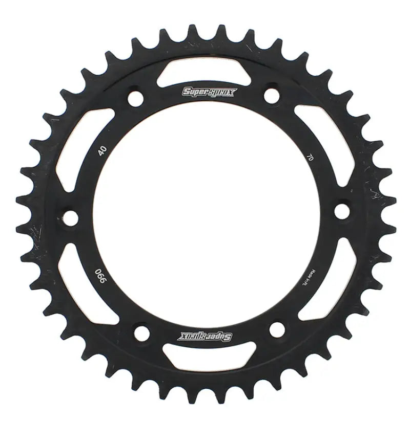 SUPERSPROX RFE-990-40-BLK Rear Sprocket Steel 40t 520 Blk Hus/Husq/Ktm