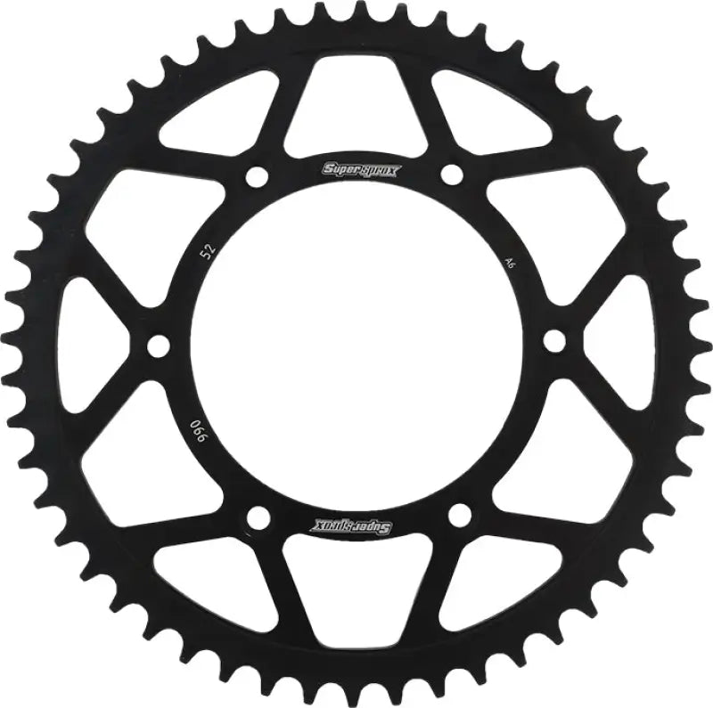 SUPERSPROX RFE-990-52-BLK Rear Sprocket Steel 52t 520 Blk Hus/Husq/Ktm