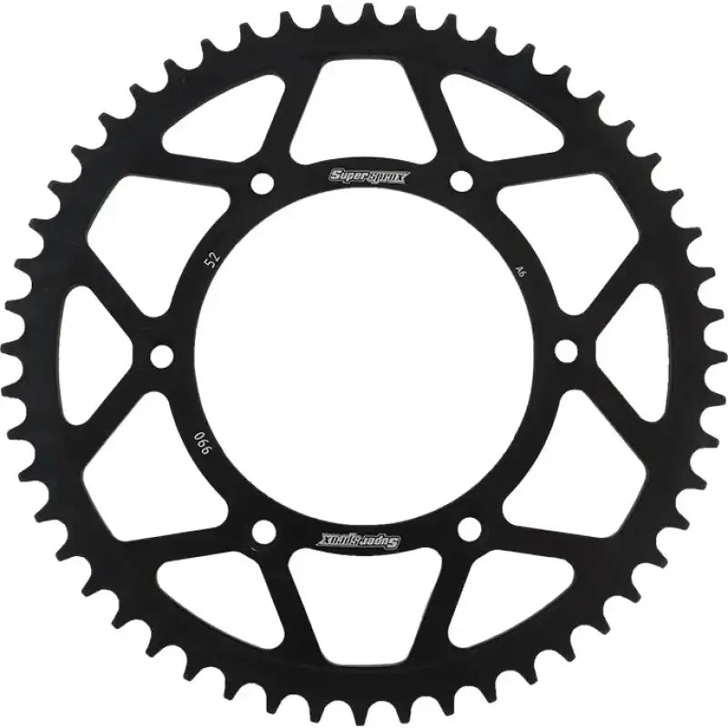 SUPERSPROX RFE-990-52-BLK Rear Sprocket Steel 52t 520 Blk Hus/Husq/Ktm