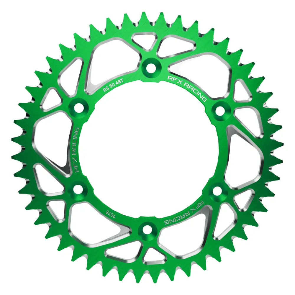 RFX Aluminum Rear Sprocket FXRS 25-48 99GN - Green 48T