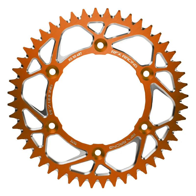 RFX Aluminum Rear Sprocket FXRS 50-47 99OR - Orange 47T Husq GAS